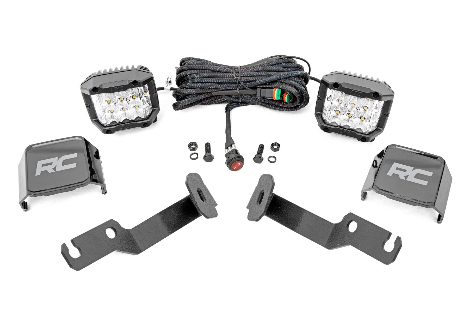 LED Light Kit | Ditch Mount |  3″ OSRAM | Wide | Toyota Tacoma 2WD/4WD (05-15)