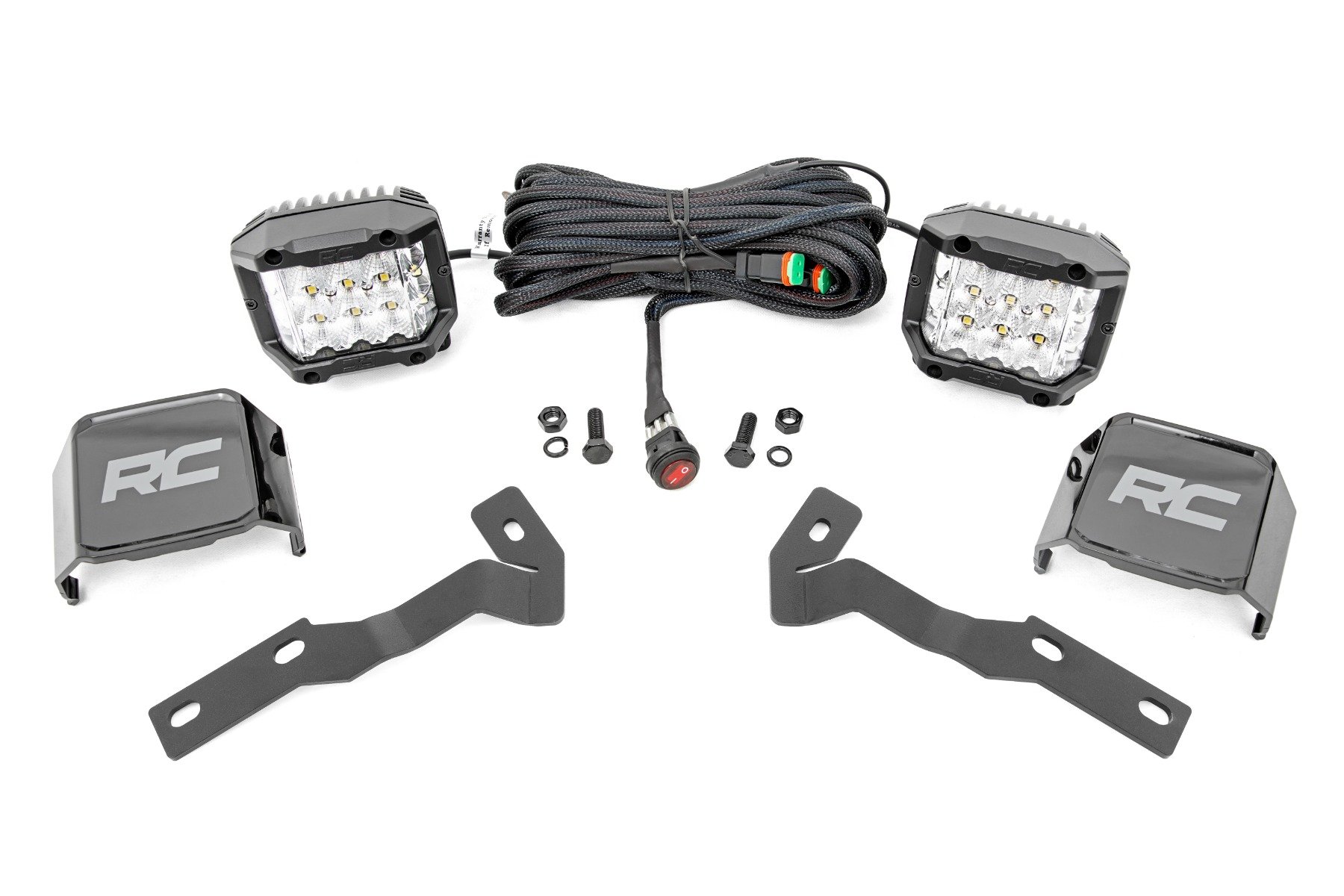LED Light Kit | Ditch Mount |  3″ OSRAM | Wide | Toyota Tacoma 2WD/4WD (16-23)