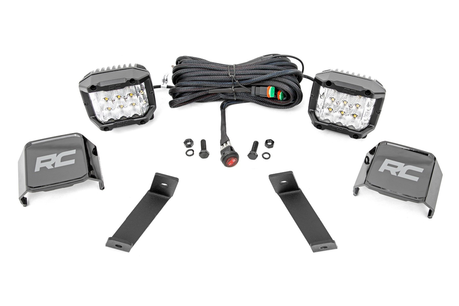 LED Light Kit | Ditch Mount |  3″ OSRAM | Wide | Jeep Cherokee KL (14-21)