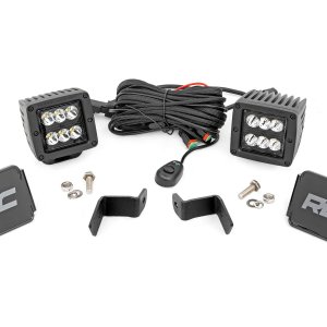 LED Light Kit | Ditch Mount | 2" Black Pair | Spot | Ford F-150 (15-26)/F-150 Lightning (22-26)