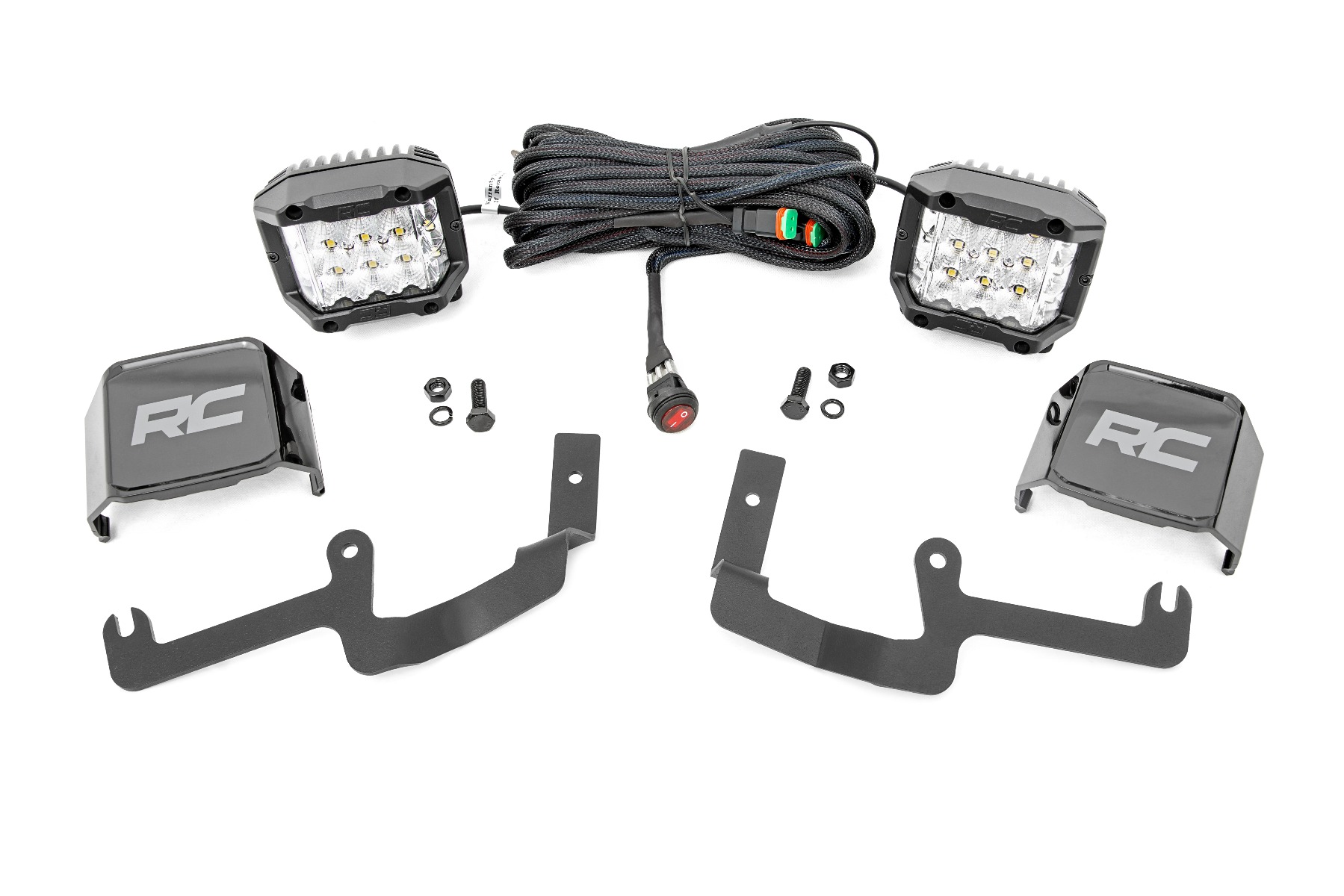 LED Light Kit | Ditch Mount |  3″ OSRAM | Wide | Chevy Silverado 1500 (19-26)