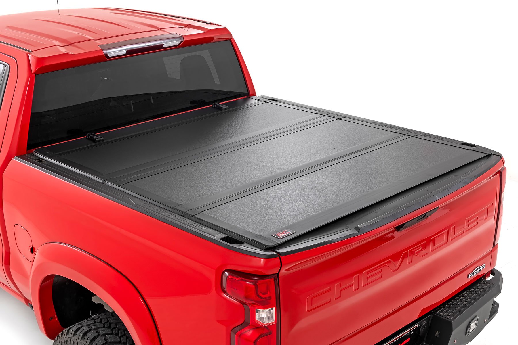 Hard Tri-Fold Flip Up Bed Cover | 6’7″ Bed | Chevy/GMC Sierra 1500 (19-26)/Silverado 1500 (19-26)