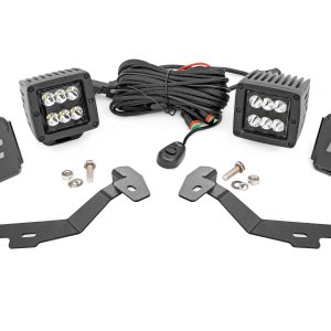 LED Light Kit | Ditch Mount | 2" Black Pair | Spot | Ram 1500 2WD/4WD (19-26)