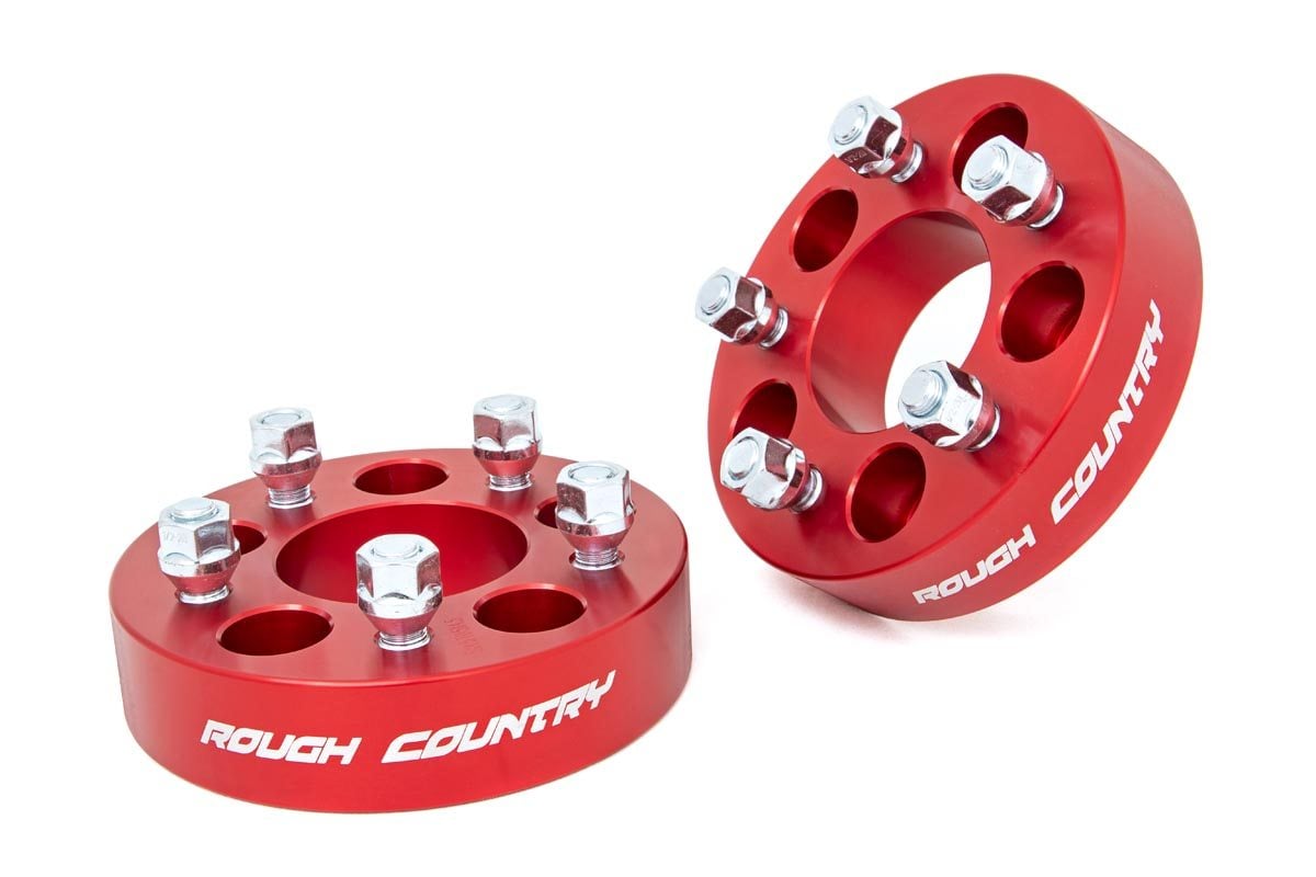1.5 Inch Wheel Spacers| 5×4.5 | Red | Jeep Cherokee XJ/Comanche MJ/Wrangler TJ
