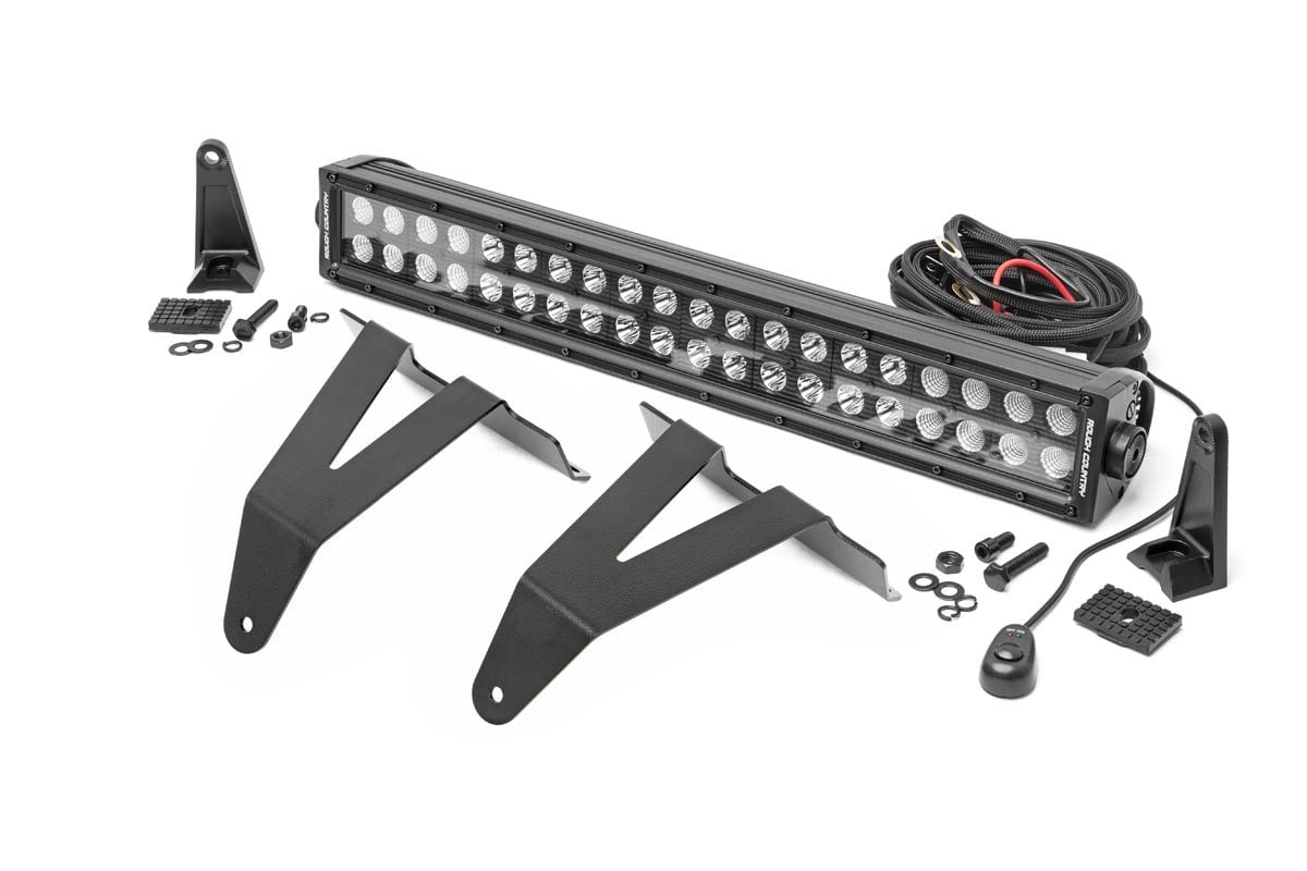 LED Light Kit | Bumper Mount | 20″ Black Dual Row | Ram 1500 2WD/4WD (19-24)
