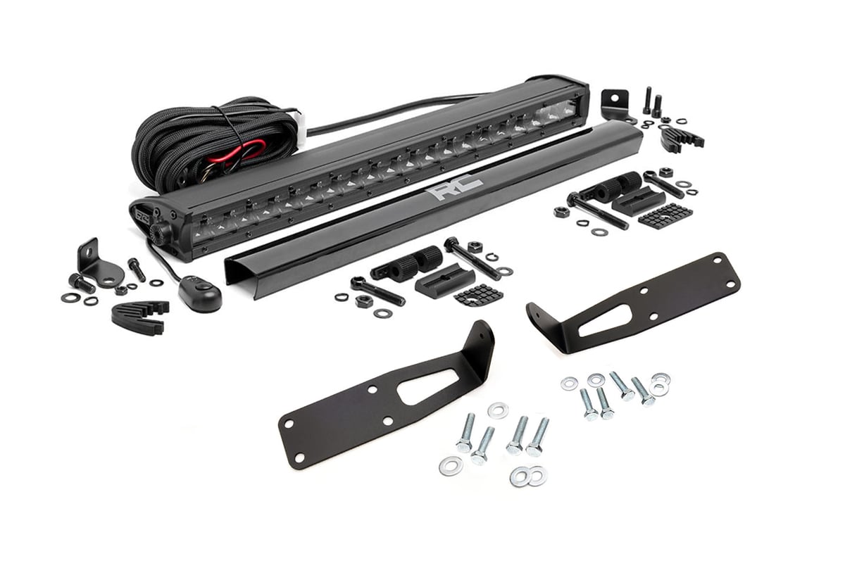 LED Light Kit | Bumper Mount | 20″ Black Single Row | Ram 2500 (03-18)/3500 (03-18)