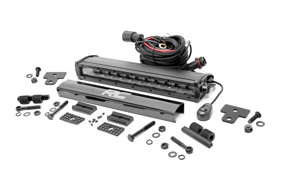 LED Light | Bumper Mount | 12″ Black Single Row | Can-Am Defender HD 8/HD 9/HD 10
