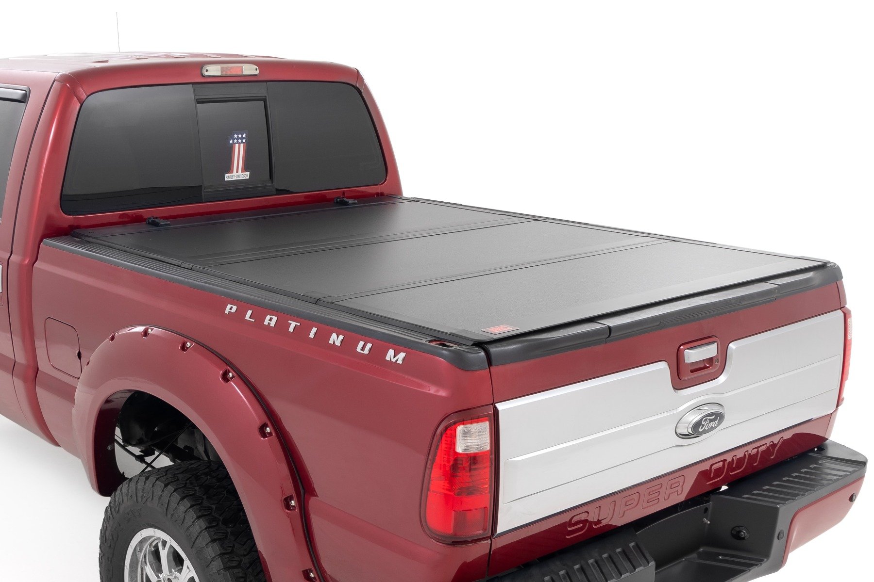 Hard Tri-Fold Flip Up Bed Cover | 6’10” Bed | Ford F-250/F-350 Super Duty (99-16)