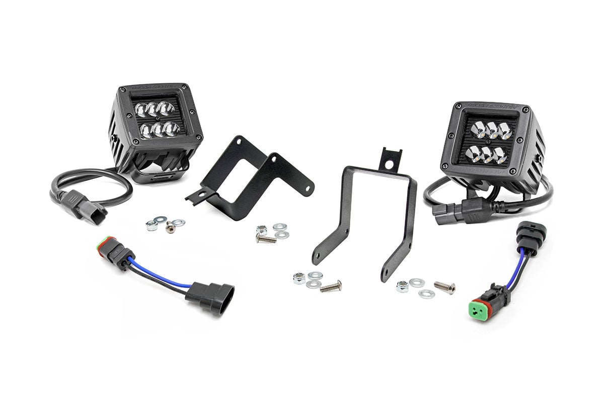 LED Light Kit | Fog Mount | 2″ Black Pair | Ford F-250/F-350 Super Duty (11-16)