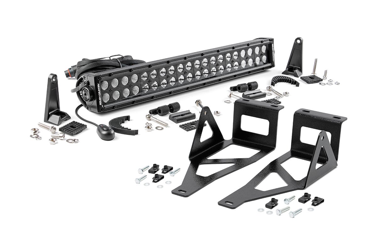 LED Light Kit | Bumper Mount | 20″ Black Dual Row | Ford F-250/F-350 Super Duty (05-07)