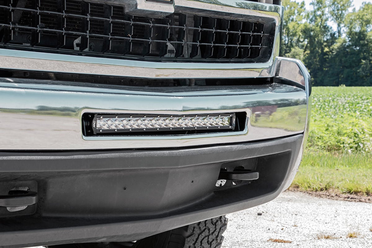 LED Light Mount | Bumper | 20″ | Chevy Silverado 1500 (07-13)/Silverado 2500 HD (07-10)
