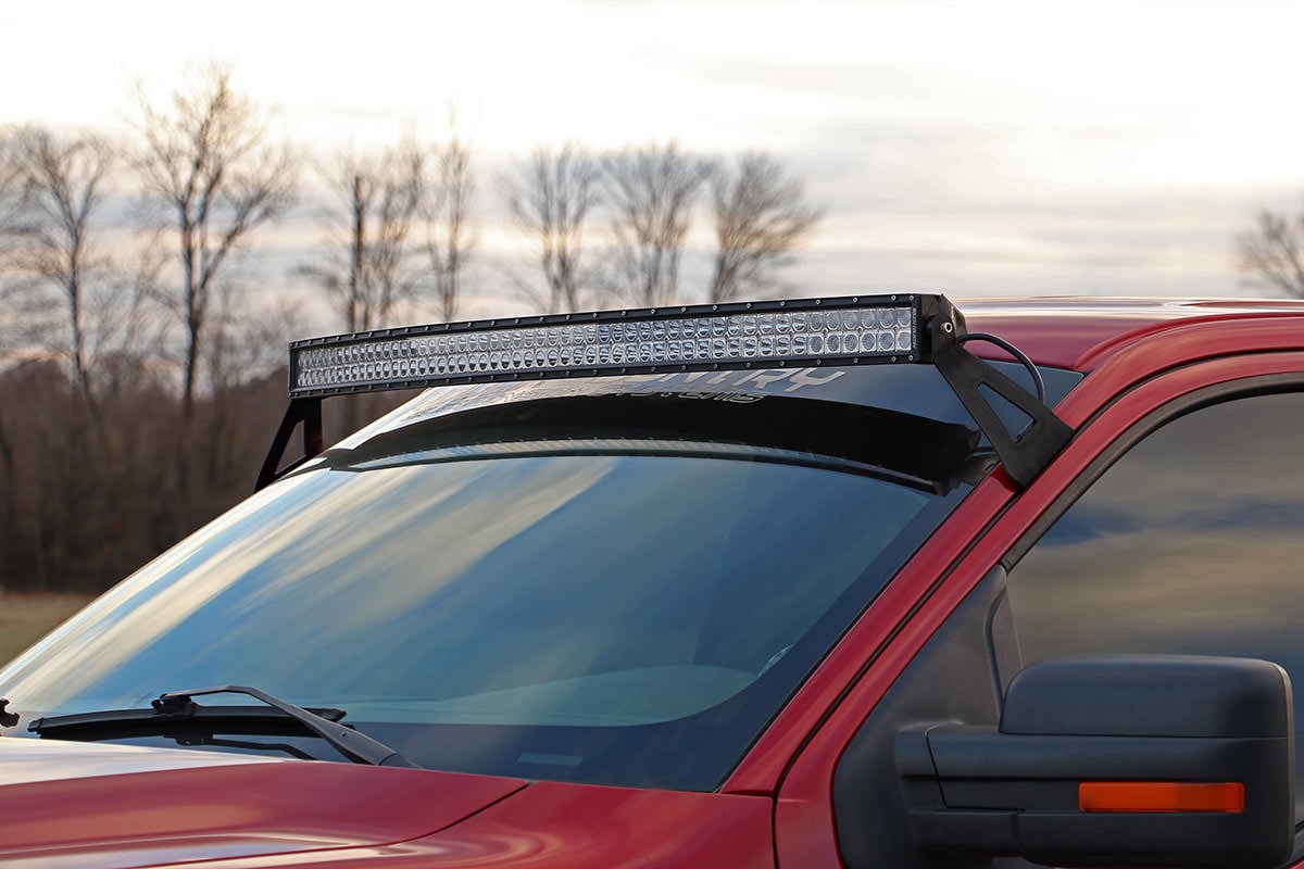 LED Light Mount | Upper Windshield | 54″ Curved | Ford F-150 2WD/4WD (04-14)