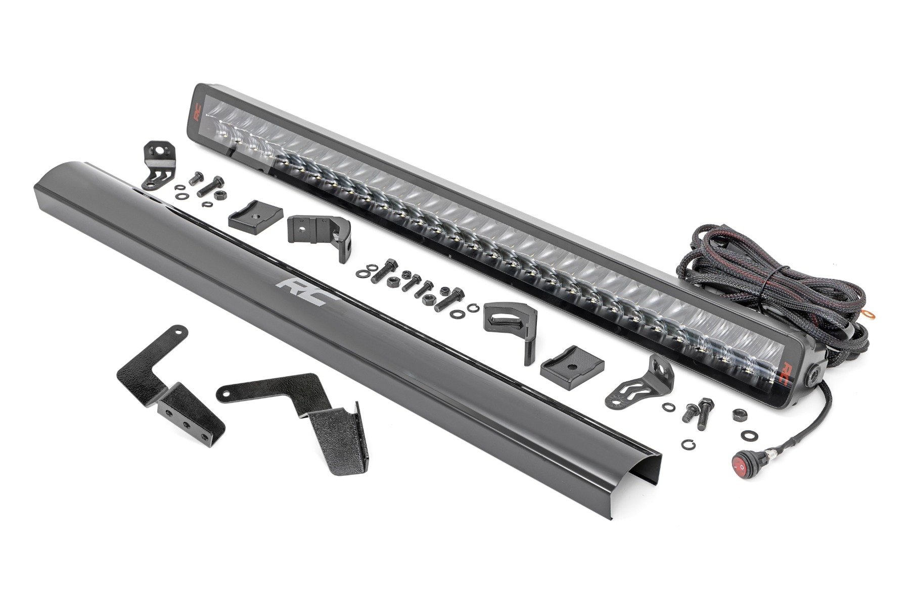 iJDMTOY Dark Red Lens Full LED Lower Bumper Reflector