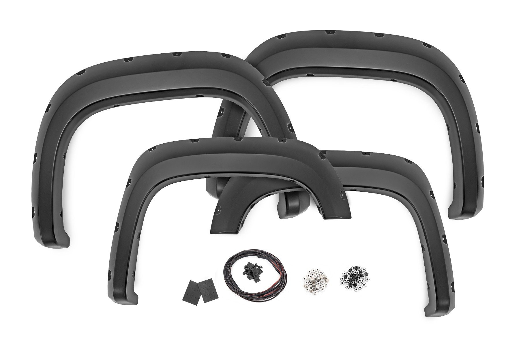 Pocket Fender Flares | 5’9″ Bed | GAZ Summit White | GMC Sierra 1500 (07-13)