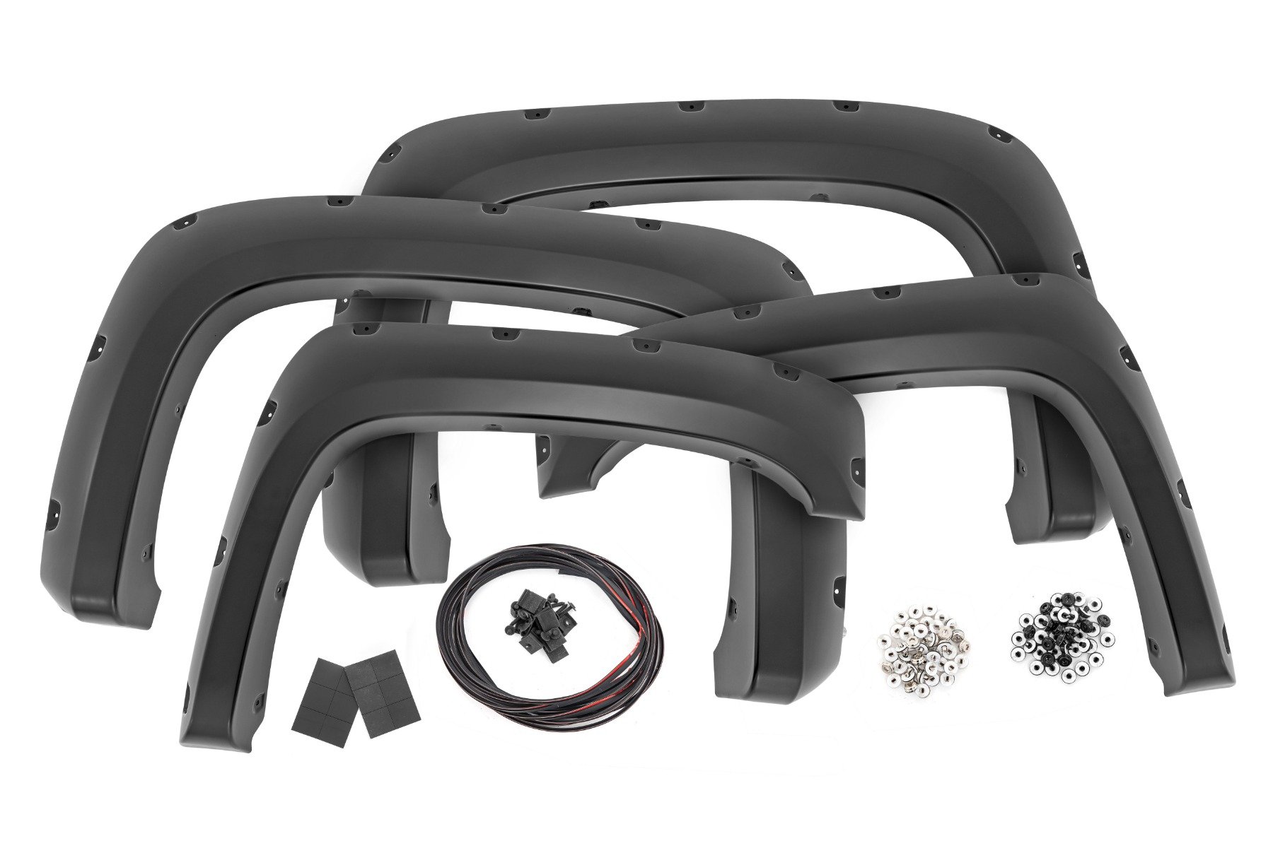 Pocket Fender Flares | 6’7″ & 8′ Bed | 46 Stealth Gray | Chevy Silverado 1500/2500HD/3500HD (07-14)