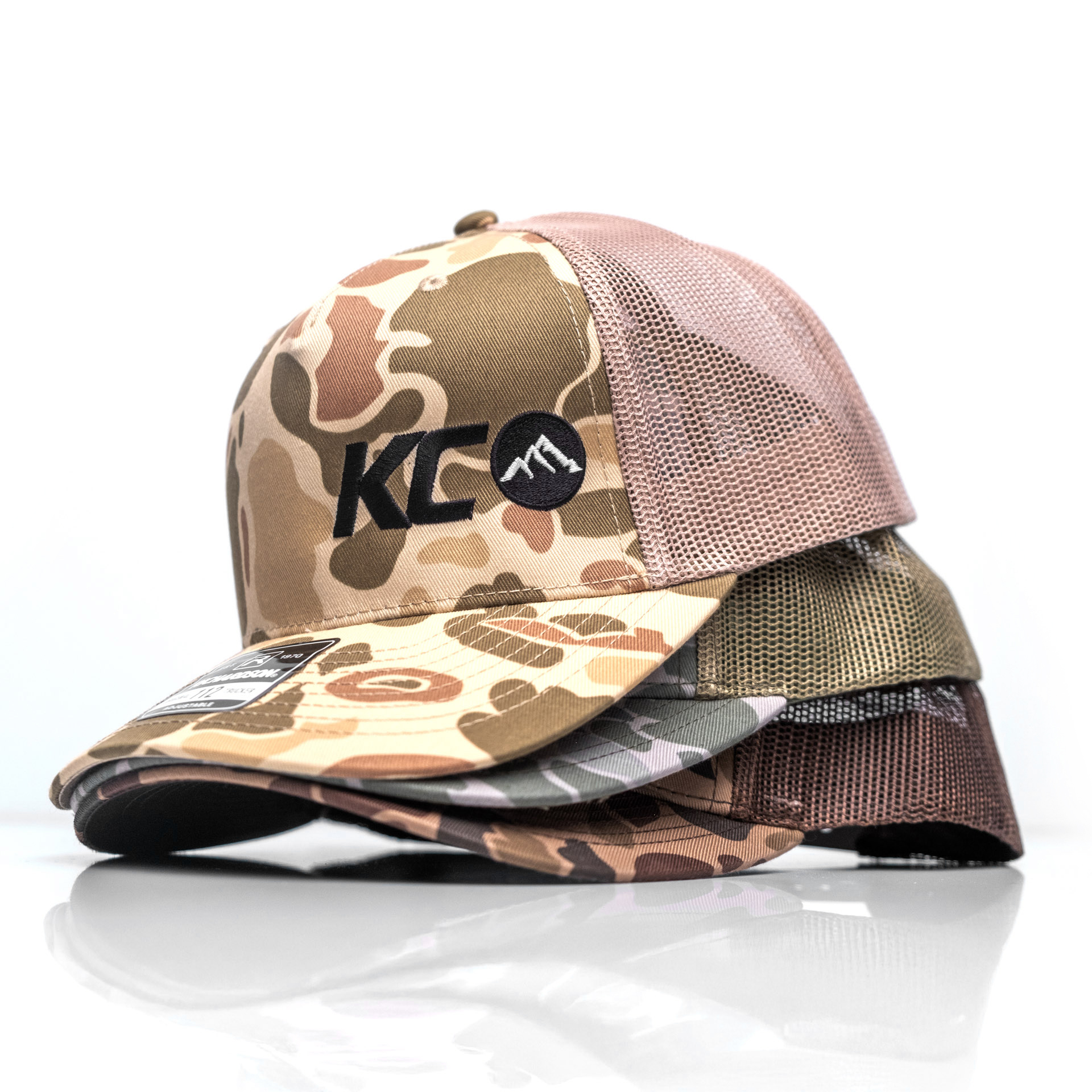 Camo KC Richardson Trucker Adjustable Snapback