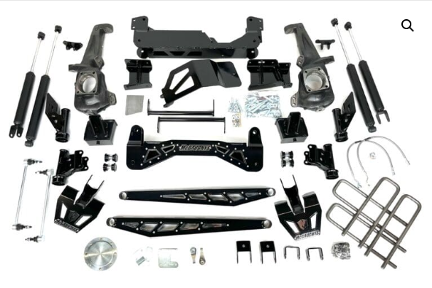 7″-9″ Lift Kit, 2020-2025 GM Truck 2500