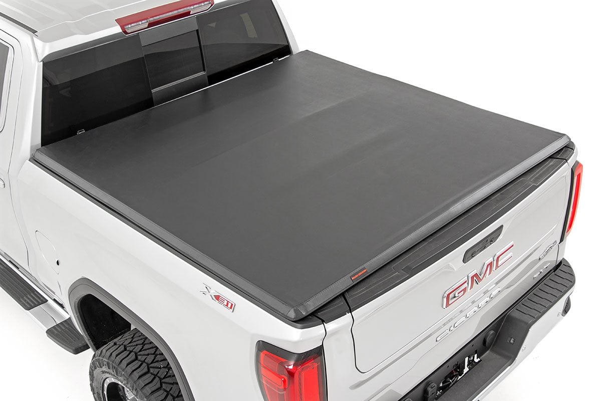 Soft Tri-Fold Bed Cover | 6’7″ Bed | Chevy/GMC Sierra 1500 (19-26)/Silverado 1500 (19-26)