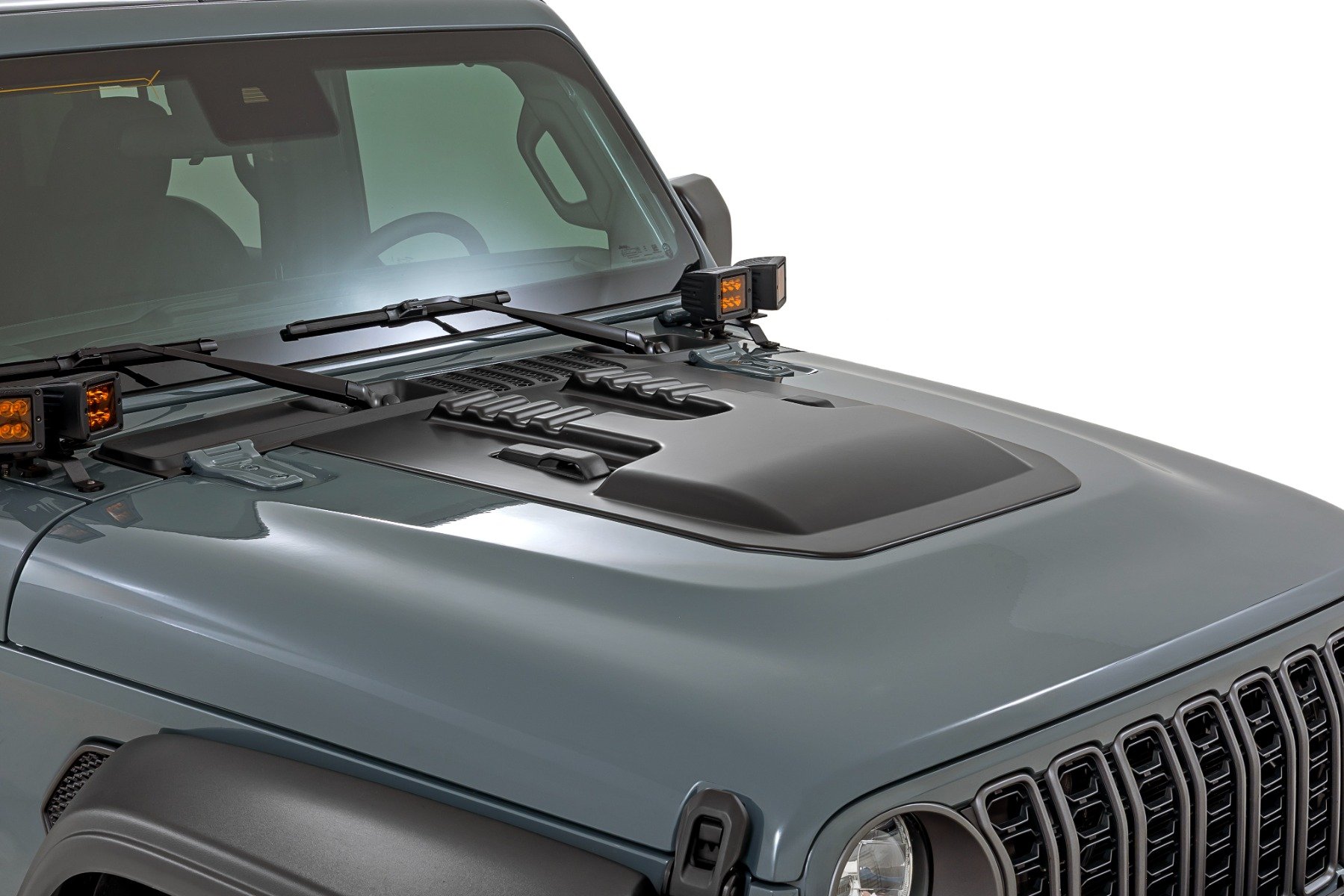 Buy Hood Scoop | PX8 Black | Jeep Gladiator JT/Wrangler JL 4WD