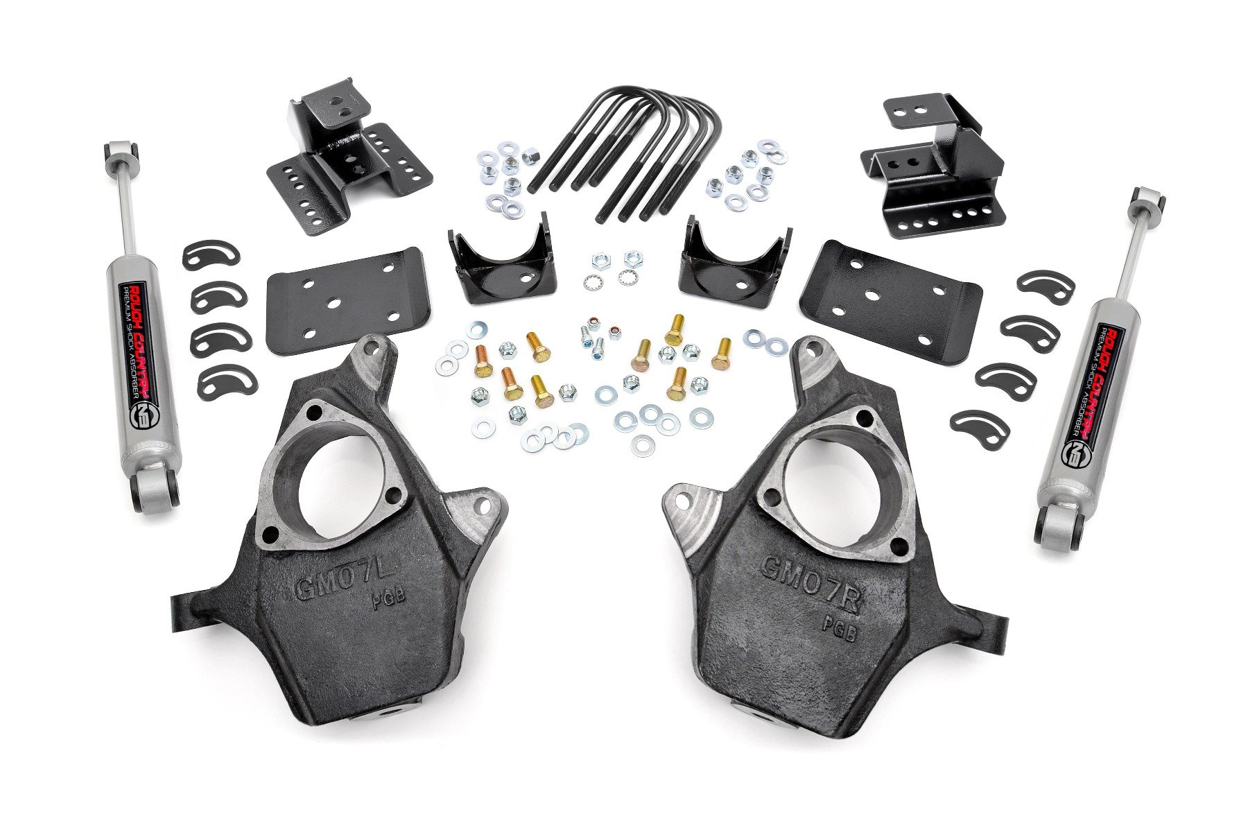 Lowering Kit | Knuckle | 2″FR | 4″RR | Chevy/GMC 1500 (07-14)