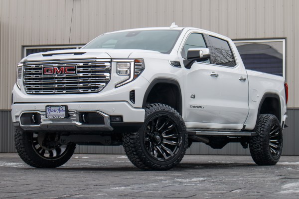 2024 GMC Sierra 1500 Denali with a 6" Rough Country suspension kit, 22x12 Fuel Blitz wheels, and 35" Fury Country Hunter R/T tires.