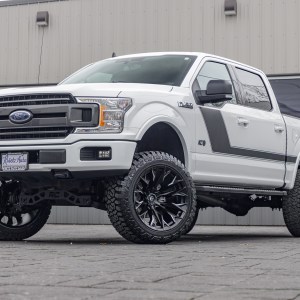 2020 Ford F-150 XLT with a 6" Rough Country lift kit, 22x12 Fuel Flame wheels, and 35" Fury Country Hunter R/T tires.