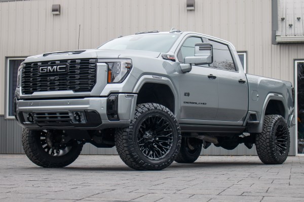 2024 GMC Sierra 2500 Denali with a 5" BDS lift kit, 22x12 Fuel Strike wheels, and 37" Nitto Ridge Grappler tires.
