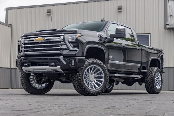 2024 Chevrolet Silverado 3500HD High Country with a 5" BDS lift kit, 22x12 Hostile Typhoon wheels, and 37" Nitto Ridge Grappler tires.