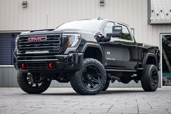 2025 GMC Sierra 2500 AT4 with a 5" BDS lift kit, 22x12 Fuel Brawl wheels, and 37" Nitto Ridge Grappler tires.
