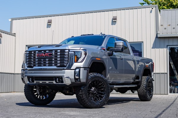 2025 GMC Sierra 2500 Denali with a 6" BDS lift kit, 22x12 Fuel Strike wheels, and 37" Nitto Ridge Grappler tires.