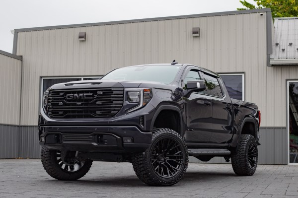 2025 GMC Sierra 1500 AT4 with a 6" Rough Country lift kit, 22x12 Fuel Rebar wheels, and 35" Avix Trailtek R/T tires.